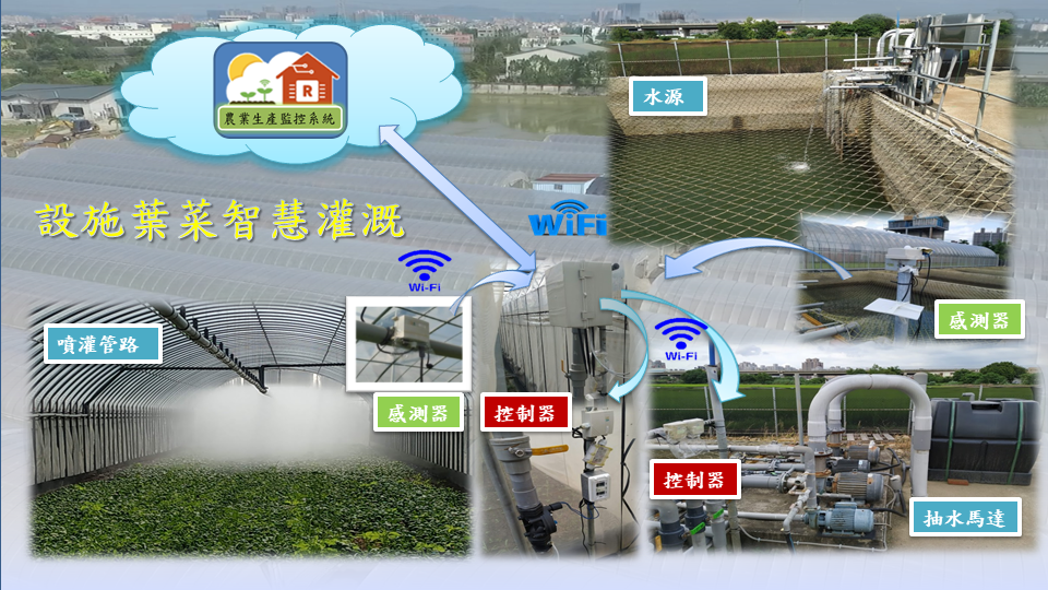 應用農業生產管理即時監控資訊系統建立設施葉菜智慧灌溉